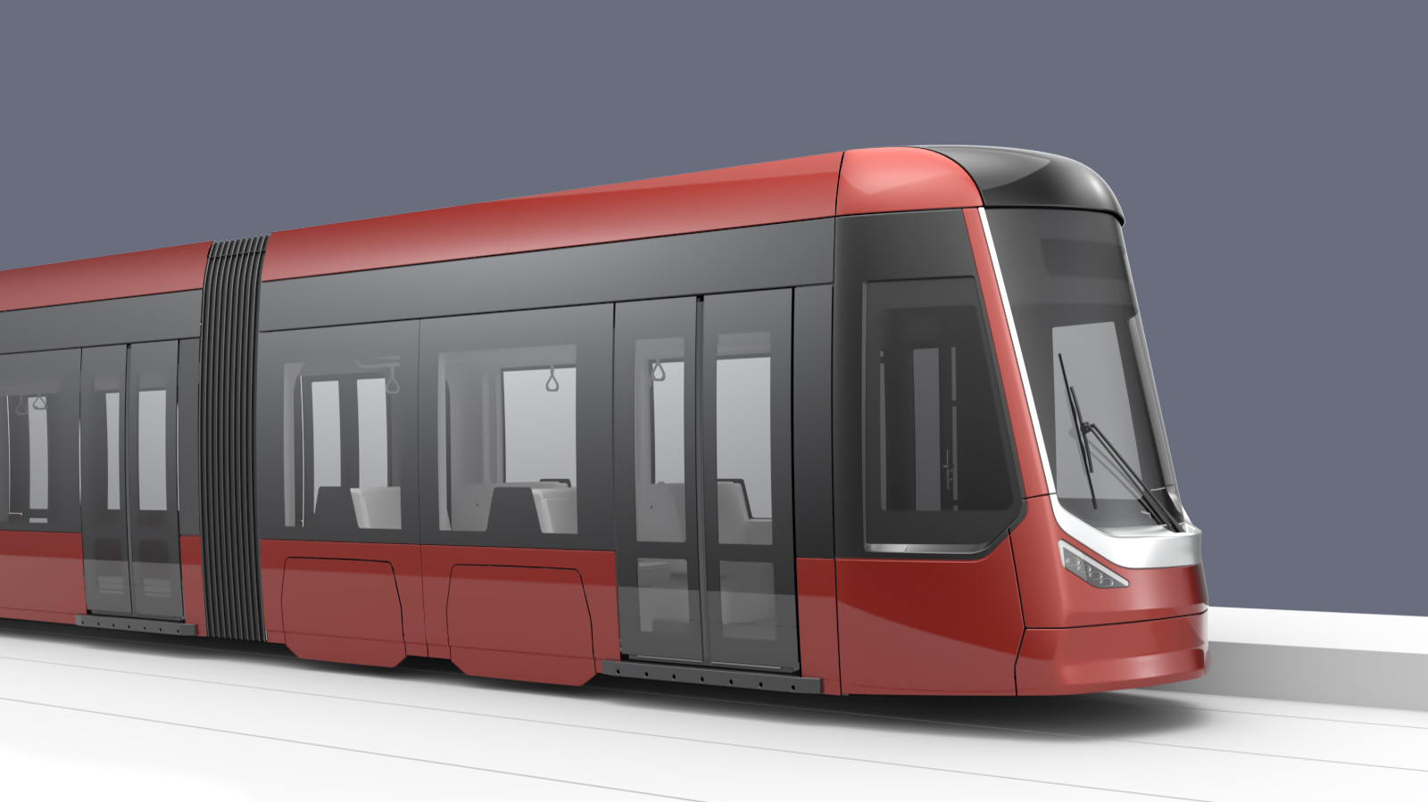 Photorealistic Rendering of a Tramway Design